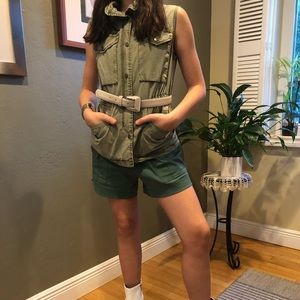 Green Levis safari vest